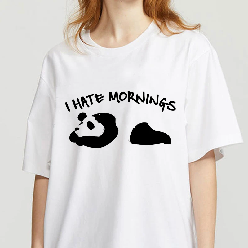 

Fashion Cartoon panda theme T Shirt Women Lovely Print Short Sleeved O-neck T-shirt Vintage Vogue Ullzang Tshirt Harajuku Tops
