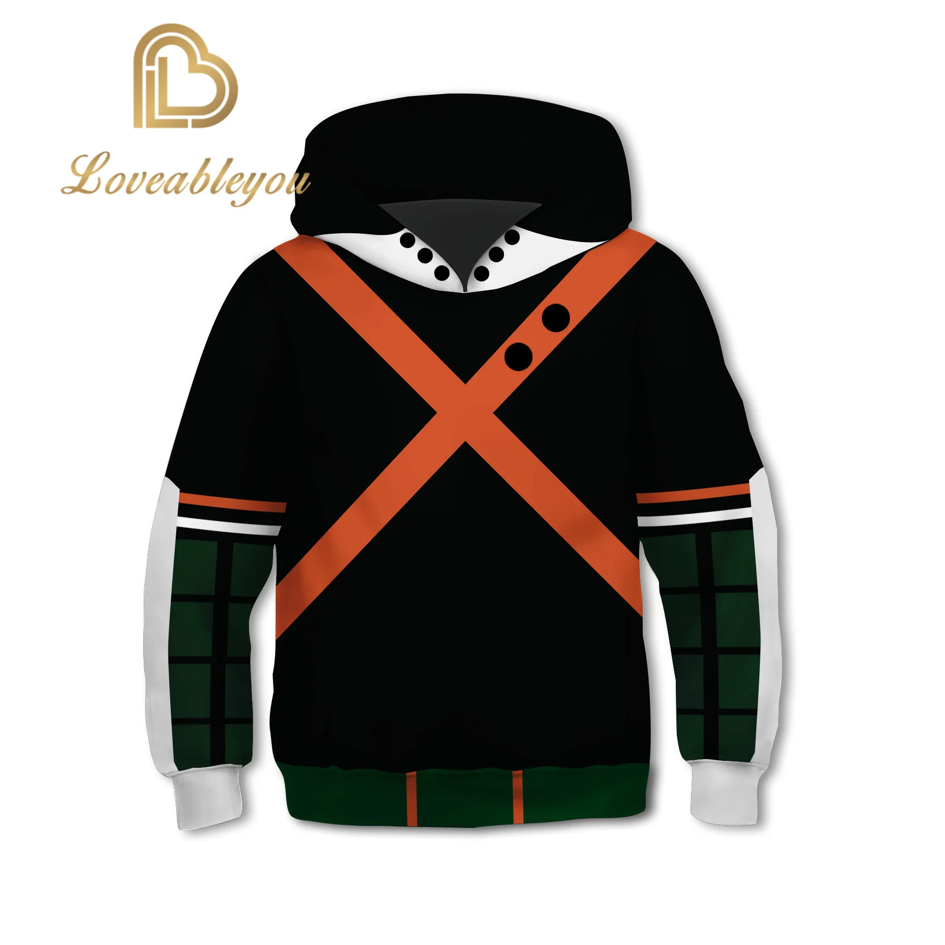 Goedkoop Kids Anime Sweatshirts Hoodies 3D Mijn Hero Academia Cosplay Kostuum College Kleding Top Nieuwe