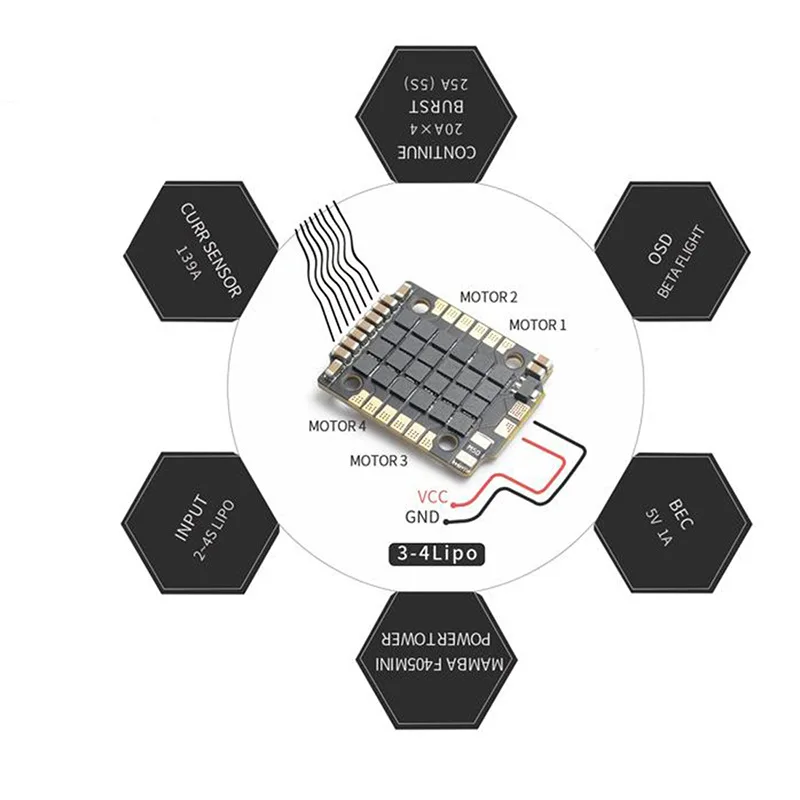 Mamba F405 Mini Fortinet Dual 8-K dshot 300/600 2 ~ 4S Lipo 20A через электромеханическую мелодию