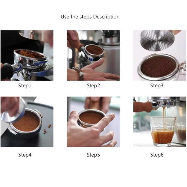 Piros Rózsafa Fogantyú Kávécsípés Barista Eszpresszó Kávé Por Sajtó Nulla - Image 3