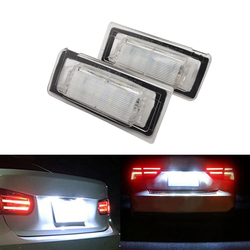 Задний светильник для AUDI TT 8N 1999 ~ 2006 светодиодный номерного знака Лампа 12V Белый