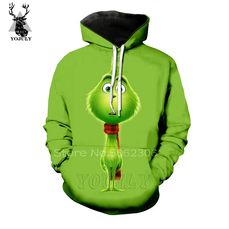 6 The Grinch толстовки off white Мужская толстовка с 3d принтом Lil peep топы с круглым вырезом уличная толстовка унисекс пуловер странные вещи A62 - Цвет: 6