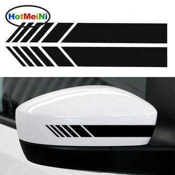 

HotMeiNi 2pcs Car Styling Auto SUV Vinyl Graphic Car Sticker Rearview Mirror Side Decal Stripe DIY Car Body Decals 15.3*2cm