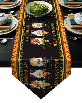 

Mexican Gnome Celebration Table Runner Table Flag Home Party Decorative Tablecloth Table Runners for Wedding