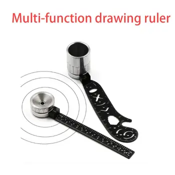 

Drawing Compasses Tool Mini Curved Metallic Ruler Compass Versatile Utensil