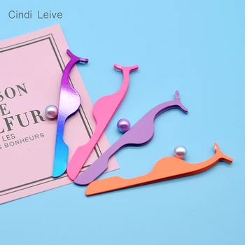 

Eyelashes Extension Tweezers Makeup Eyelash Tools Auxiliary Clamp Clips Metal Tweezers Mink Lashes Curler Colored