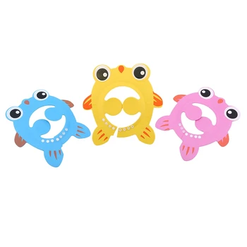 

2020 New Baby Shower Cartoon Animal Adjustable Plasitc Safety Shampoo Caps Waterproof Ear Protection Eye Child Hat Bath Shield
