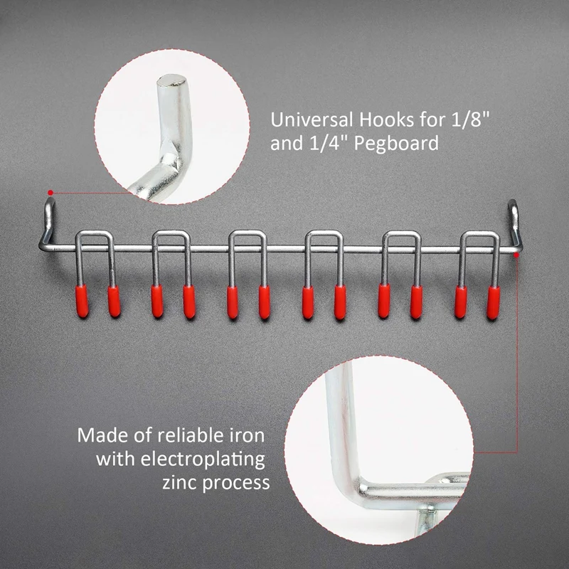 Najtaniej 52 sztuk haczyki do ścian perforowanych asortyment domu haki do przechowywania System tablica peg board narzędzie wieszak zestaw garaż kuchnia warsztat organizator Utility Ho