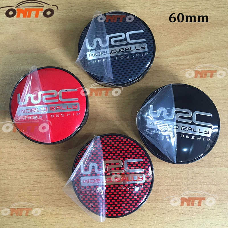 

Hot selling 20pcs/set Wheel Center Cap 4 colors 60mm WRC Wheel Center Hub Cap Badge Sticker emblem Decal 3D logo