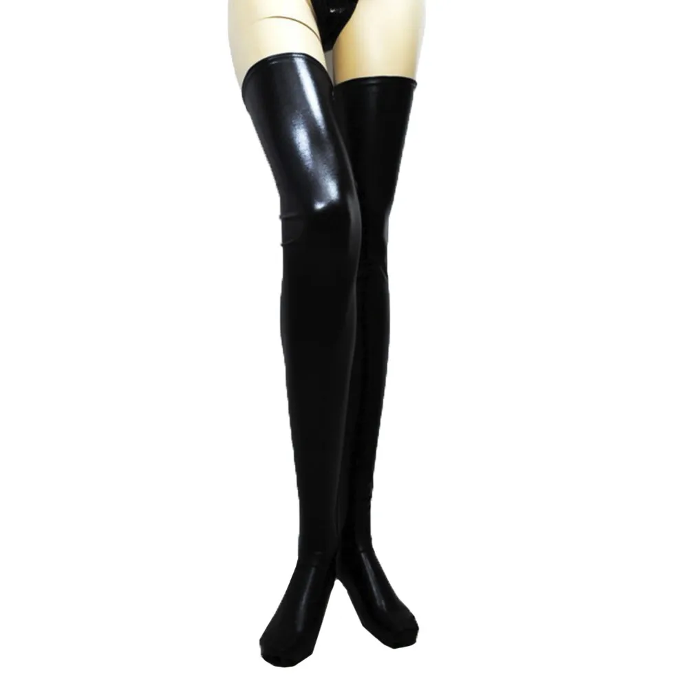 

Incredible Sexy Stockings PU Leather Women Comfortable Thigh-high Pantyhose Lace Long Popular Style Women's Stockings Hocok