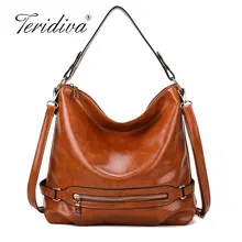Винтажные сумки для женщин, кожаная сумка на плечо, женская сумка через плечо, вместительная сумка, женская сумка-тоут, дизайнерская
