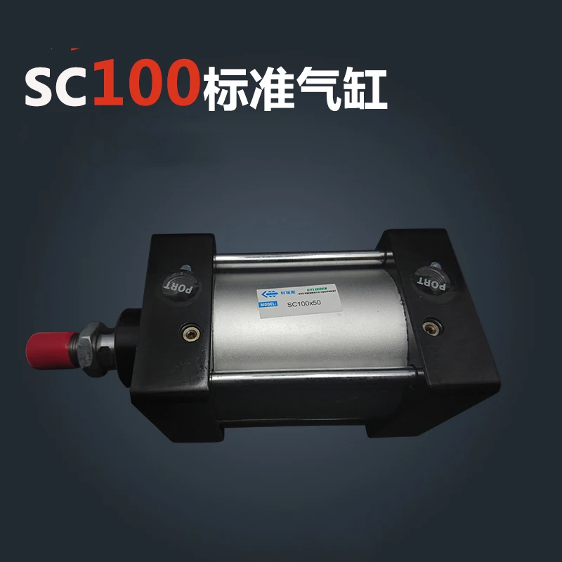 

SC100*250-S Free shipping Standard air cylinders valve 100mm bore 250mm stroke single rod double acting pneumatic cylinder