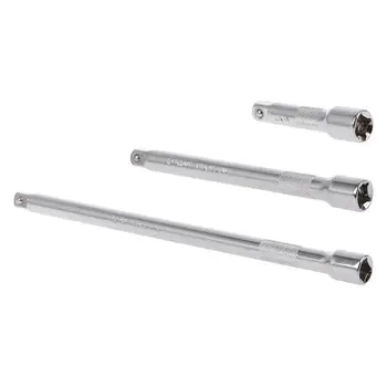 

3/8" Long Short Drive Extension Bar Set Adapter Socket Ratchet Wrench Extender Connecting Rod Hand Adjustment Tools