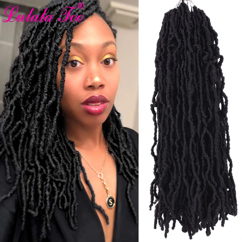 

18inch Bobbi Boss Nu Locs Crochet Hair 20 strands/pack Ombre Faux Locs Crochet Braids Synthetic Braiding Hair For Black Women