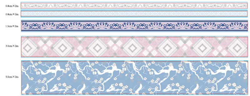 5 шт./компл. ретро золотой кран лента Washi Сакура цветок Decoratiove клейкая лента DIY Скрапбукинг малярный скотч, подходит под разные размеры - Цвет: Sakura