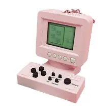 

Game Keychains Funny 2 in 1 Design Lightweight Brick Game Console Keychain for Kids