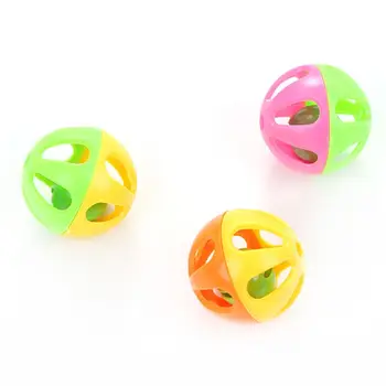 

48 Pcs Cat Toy Hollow Balls with Noisy Sound Interactive Kitten Chase Play Toy