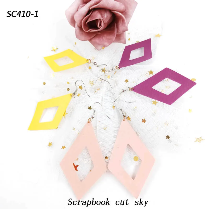 Earring-SC410 скрапбукинга срезанное небо и стальные деревянные штампы совместимы с большинством машин