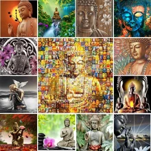 

5D DIY Diamond Painting Cross Stitch Religion Embroidery Buddha Full Square Kits Home Decor Diamond Mosaic Handicraft