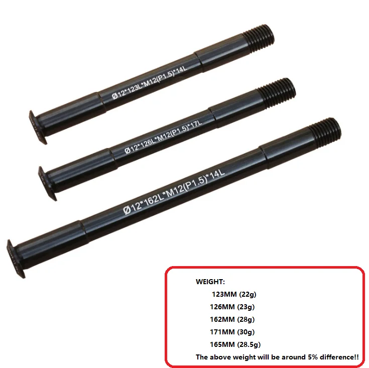 2020 NEW MTB Thru Axle Road Bike Shaft передняя Задняя Ступица шпажки 12 мм колесо ступица оси 12x142