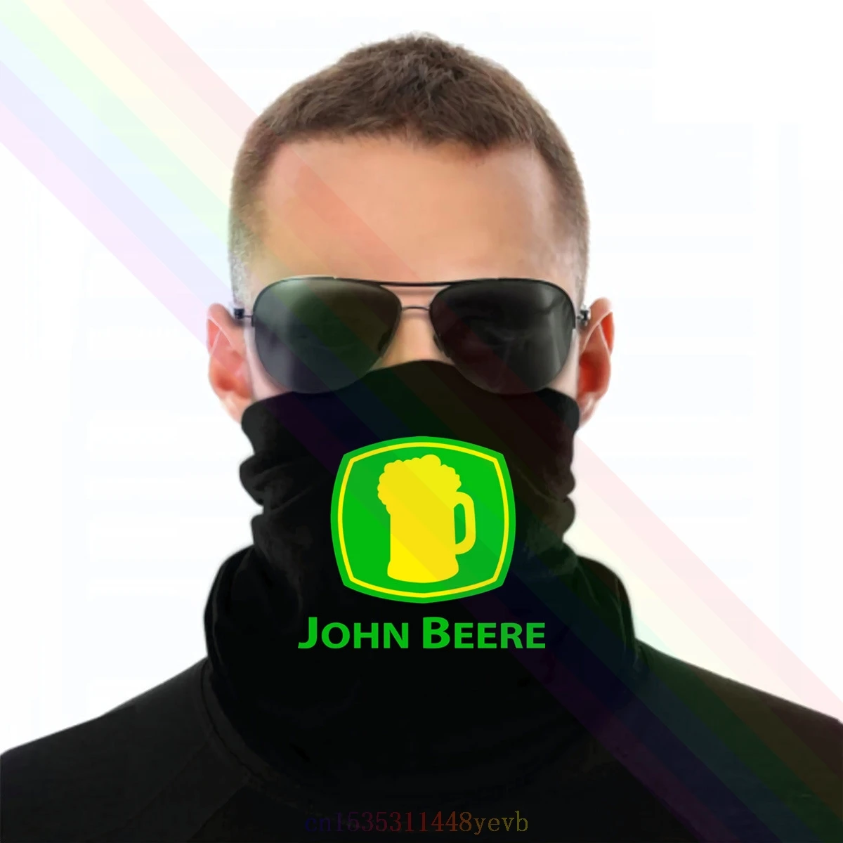Новый классический черный шарф John Beer Deere с логотипом Повязки На Голову Бандана