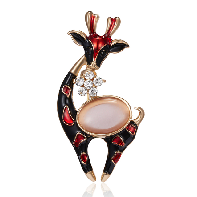 Rhinestone Christmas Deer Reindeer Snowflake Lady Brooch For Women Pins Elk Suit Coat Sweater Scarf Jewelry Corsage Gifts