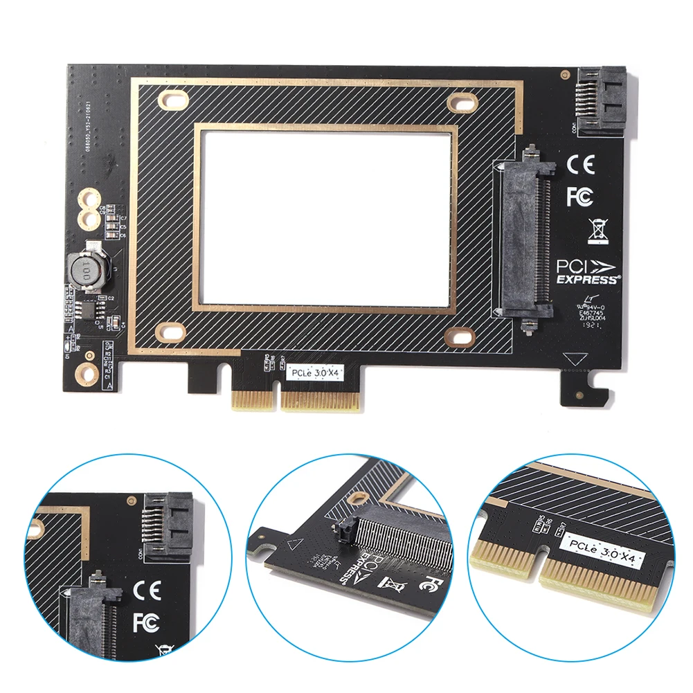 Адаптер PCIE Riser PCI Express 4. 0 X4 на U.2 адаптер PCIe U2 SSD PCI-E карта расширения x4 3 дюйма SATA |