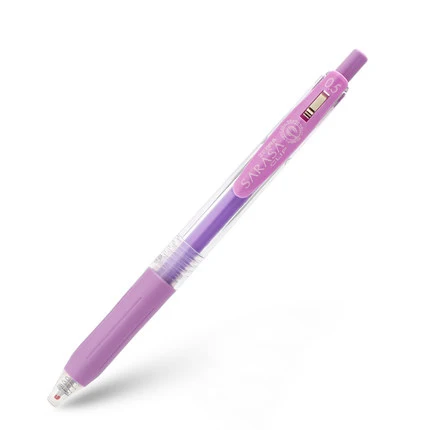 Milk purple 1 шт. Zebra Sarasa JJ15 молочный цвет светильник ручка для рисования цветной линии гелевая ручка Ограниченная серия 0,5 мм - Цвет: Milk purple