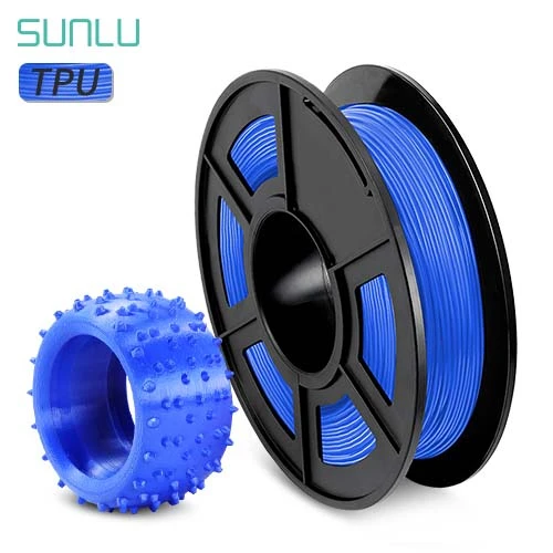 Filamento de TPU 3D de alta elasticidad, 0,5 KG, 1,75 MM, Flexible, suave, impresión 3D, consumibles para modelado, Shimano, escorpio, carrete multicolor