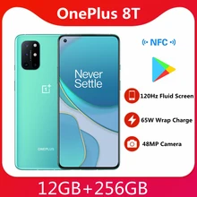 Global Version Optional OnePlus 8T 12GB 256GB 65W Charger 4500mAh 120HZ Screen Snapdragon 865 NFC 6.55 inch 48MP Smart Phone