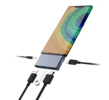 Estação de dex doca usb c para fone de ouvido 3.5mm tipo c hub sam sung hdmi expositor dock station para smartphone
