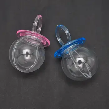 

12PCS/Set Pacifier Shape Plastic Transparent Clear Candy Box Case Wedding Favor 2020 New Arrival Party Wedding Decorations