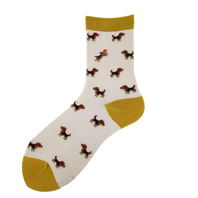 2Pairs/lot=4Pieces Creative Cute Cartoon Fashion Socks Male Personality Couple Socks Casual Female Unisex