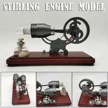Новинка, модель двигателя Стирлинга с горячим воздухом, электрический генератор, двигатель, физика, Паровая мощность, обучающая игрушка, научный эксперимент, комплект