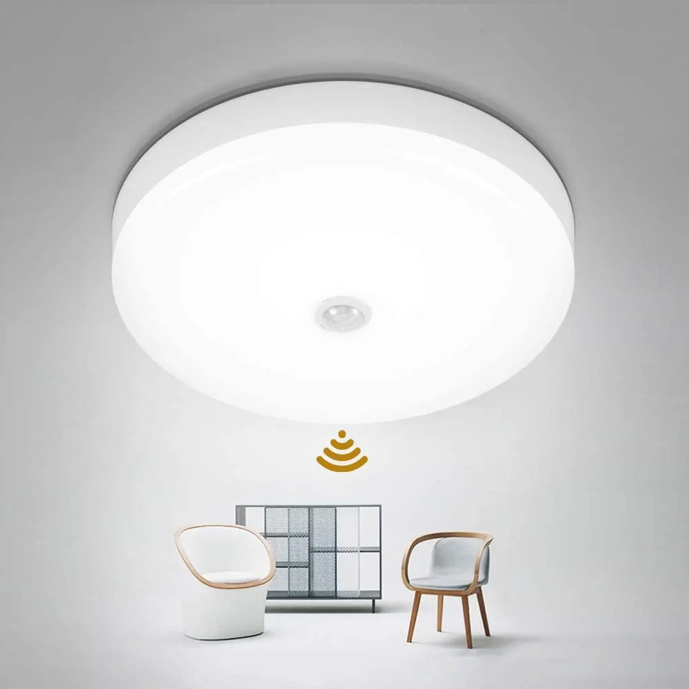 Led Motion Sensor Ceiling Light PIR Fixture 12W 18W for Stairs/Kitchen/Bathroom/Hallway/Stairwell | Лампы и освещение