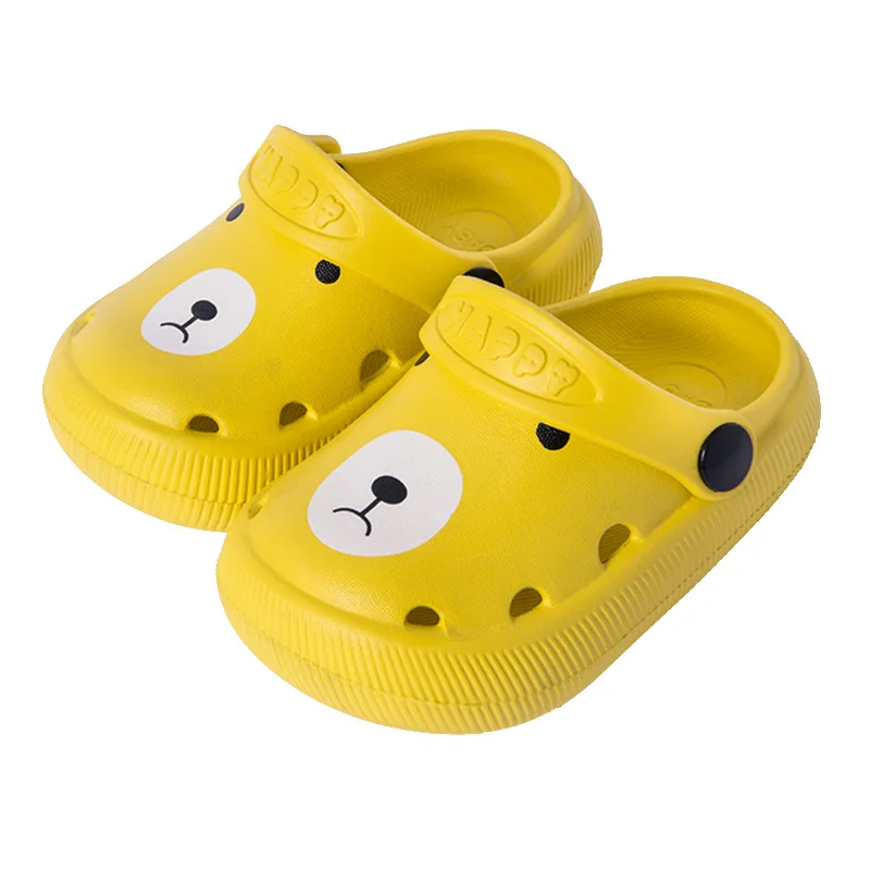 1-7y Kids Mules & Clogs Summer Boy Girl Sandals Flat With Infant Cartoons Beach Slippers Children Garden Shoes Hy19