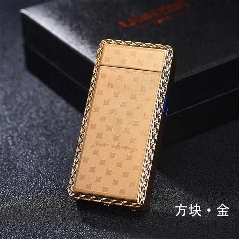 Коричневый Новейшая электронная Usb зарядка двойная дуговая Зажигалка плазменный электронный импульсный Зажигалка китайский Дракон Форма зажигалка гаджеты для меня - Цвет: Коричневый