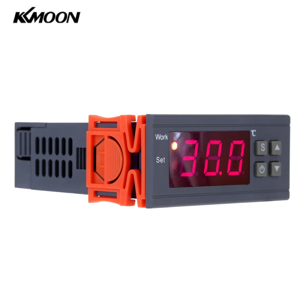 

KKMOON 90~250V 10A Digital Temperature Controller Thermostat temperature Controller With LCD Display -50~110 Degrees+Sensor
