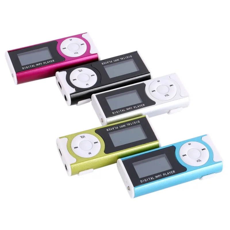 EDAL USB мини MP3-плеер с зажимом ЖК-экран Micro SD TF карта стильный спортивный плеер