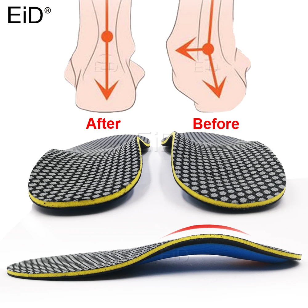 Ортопедические гелевые стельки премиум класса с высокой поддержкой свода стопы, гелевые подушечки с 3D поддержкой свода стопы, плоскостопие для женщин и мужчин, ортопедические стельки, боль в ноге, уход