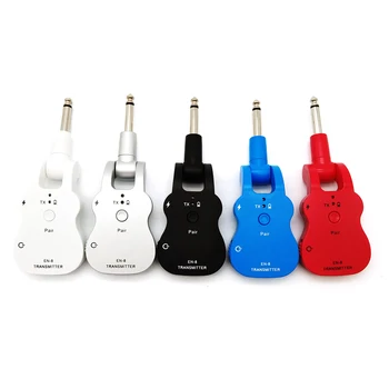 2.4G Wireless Guitar System Transmitter Receiver Built-in Lithium Battery 30M Transmission Range For Guitar Bass Accessories aroma aru 03s uhf wireless digital audio transmission transmitter receiver system for guitar bass