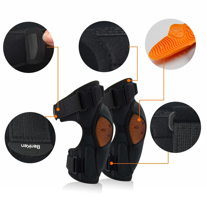 BenKen sports elbow pads adjustable elbow compression sleeve ski skating skateboard roller skating outdoor extreme sports