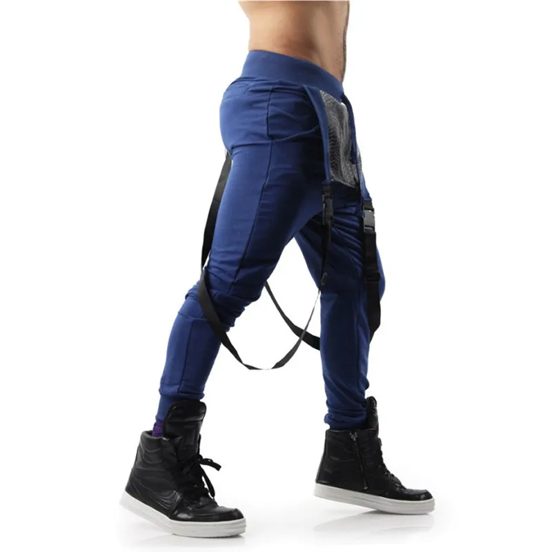 Стиль Для Мужчин's Рваные джинсы комбинезоны Марка new FASHION Hi Street рваные джинсовые Комбинезон для человек штаны с подтяжками из лакированной кожи Большие размеры s-4 xl
