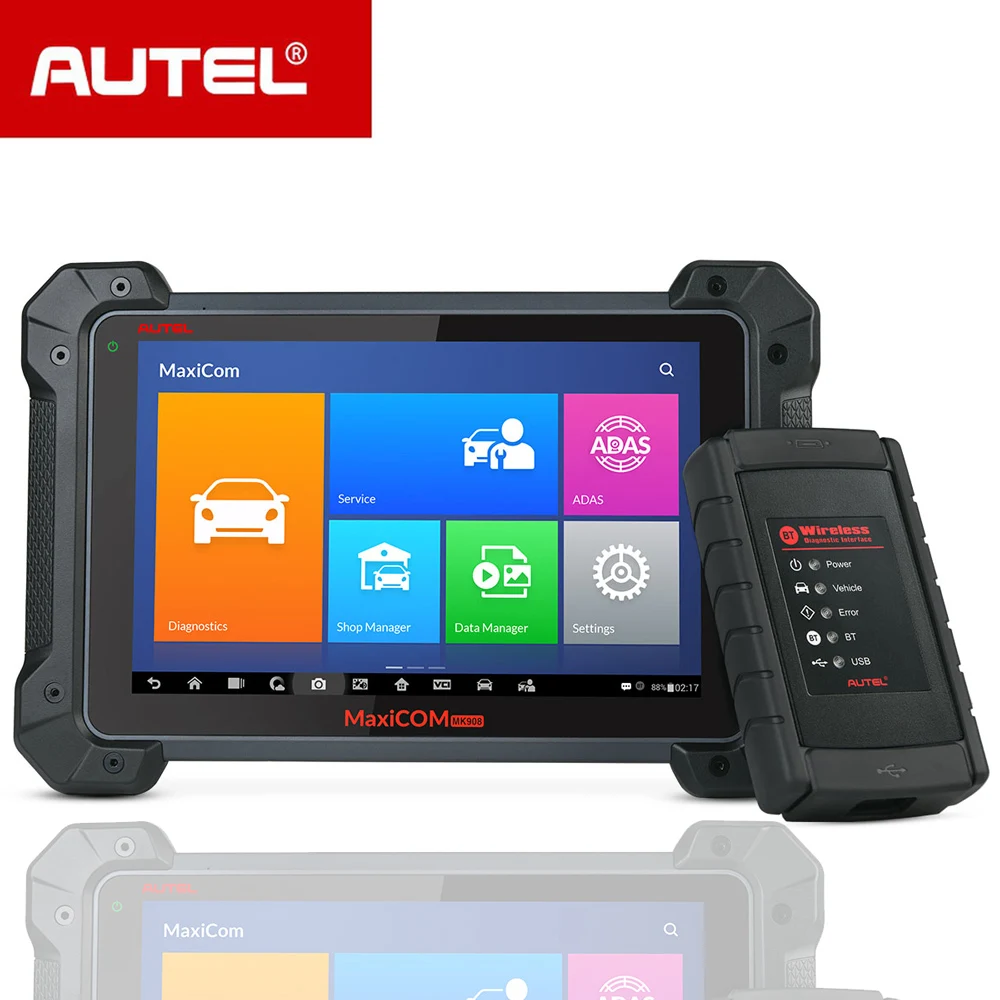 Автомобильный диагностический сканер Autel MaxiCOM MK908 кодов OBD2 сканер|Анализатор двигателя| |