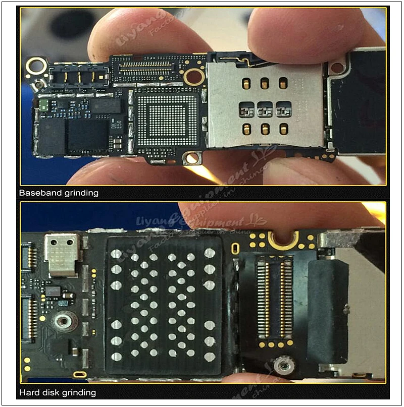 LY CNC IC фрезерный полировальный гравировальный станок для iPhone 4, 4S, 5, 5c, 5s, 6,6 P, 6 S, 6S+, 7,7+ ремонт материнской платы 110/220V