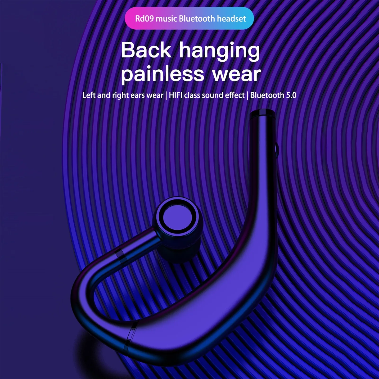 Беспроводная Bluetooth-гарнитура RD09 с защитой класса IP5 и микрофоном | Электроника