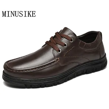 

Men Shoes Genuine Leather Casual Shoes Business-Dress Men's Suits Classic Lace-Up Fashion Handmade oxford shoes