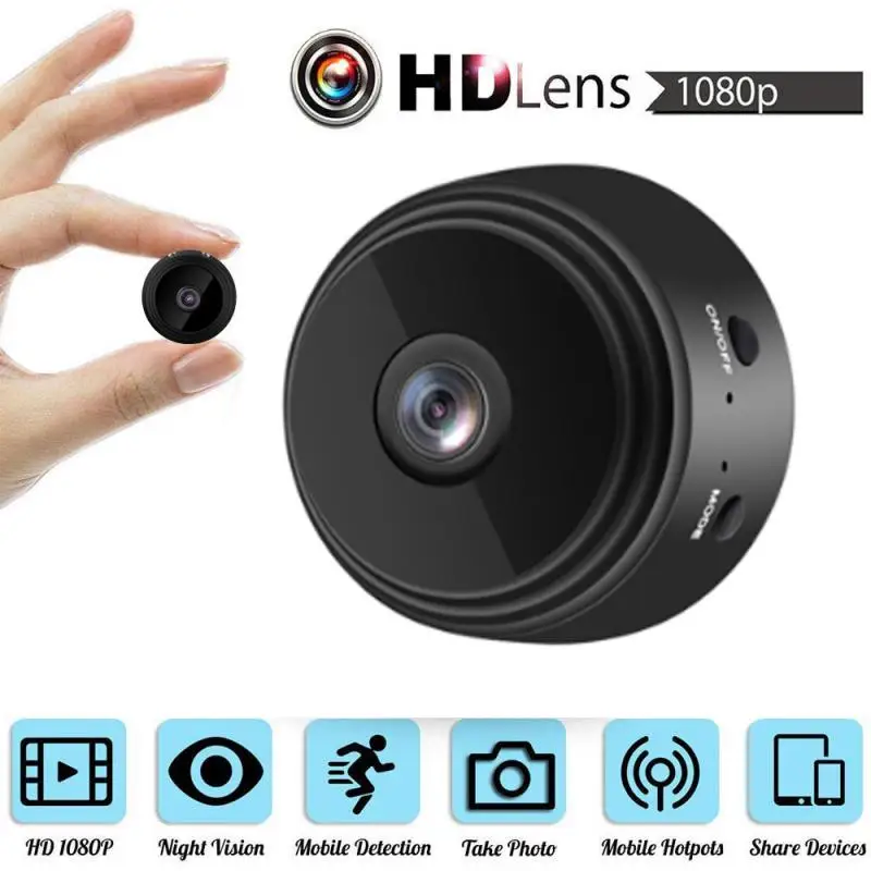 Wifi IP мини камера приложение удаленный монитор Домашняя безопасность 1080P