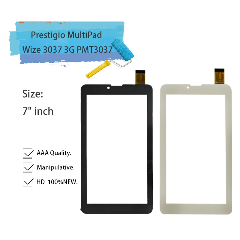 New For 7 Inch Prestigio Multipad Wize 3037 3g Pmt3037 Tablet Pc Digitizer  Touch Screen Panel Replacement Part - Tablet Lcds & Panels - AliExpress