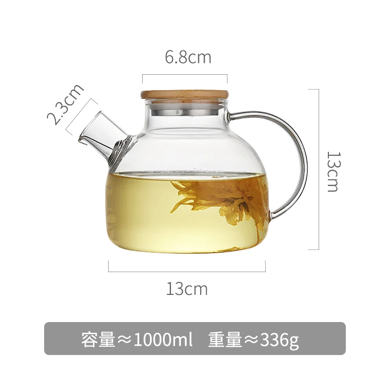 1000ml Кувшин для воды Oneisall, стеклянный кувшин для воды, 1500 мл, термостойкий кувшин для воды, квадратный чайник для кипячения чая, домашний диспенсер - Цвет: 1000ml